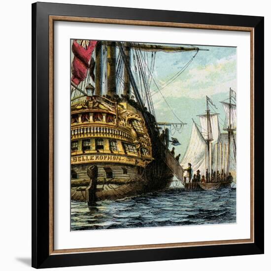 Napoleon in the Bellerophon, 1815-null-Framed Giclee Print
