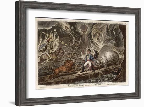 Napoleon May Have Tamed the Russian Bear-James Gillray-Framed Art Print