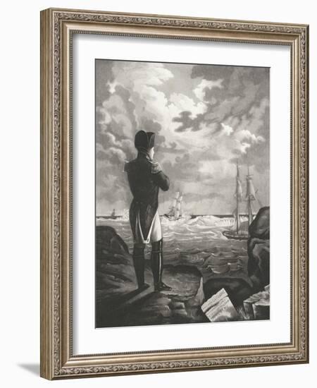 Napoléon méditant à Sainte-Hélène-null-Framed Giclee Print