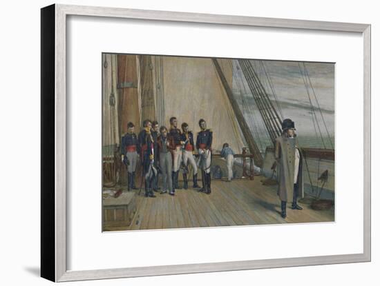 'Napoleon on Board H.M.S. Bellerophon, July, 1815', (1896)-Unknown-Framed Giclee Print