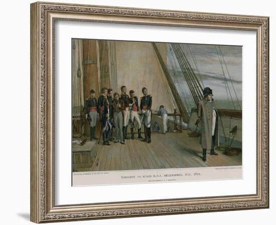 Napoleon on Board HMS Bellerophon-William Quiller Orchardson-Framed Giclee Print