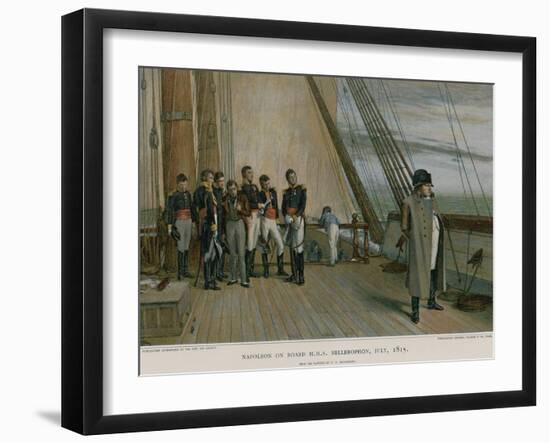 Napoleon on Board HMS Bellerophon-William Quiller Orchardson-Framed Giclee Print