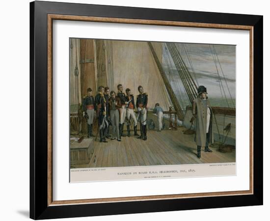 Napoleon on Board HMS Bellerophon-William Quiller Orchardson-Framed Giclee Print