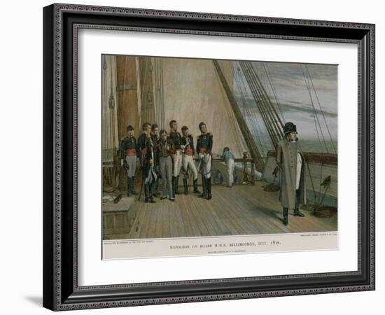 Napoleon on Board HMS Bellerophon-William Quiller Orchardson-Framed Giclee Print