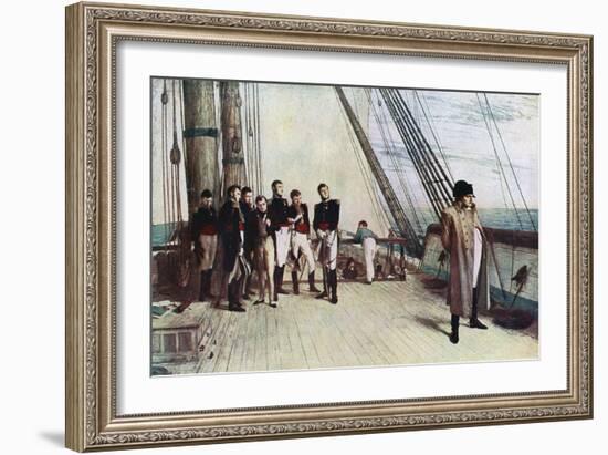 Napoleon on Board the Bellerophon, 1815-William Quiller Orchardson-Framed Giclee Print