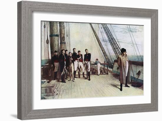 Napoleon on Board the Bellerophon, 1815-William Quiller Orchardson-Framed Giclee Print