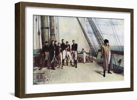 Napoleon on Board the Bellerophon, 1815-William Quiller Orchardson-Framed Giclee Print