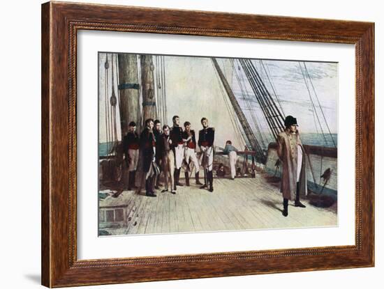 Napoleon on Board the Bellerophon, 1815-William Quiller Orchardson-Framed Giclee Print