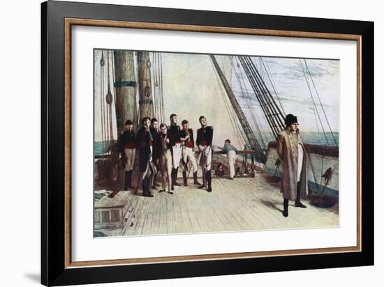 Napoleon on Board the Bellerophon, 1815-William Quiller Orchardson-Framed Giclee Print