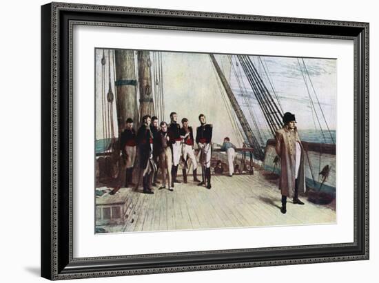 Napoleon on Board the Bellerophon, 1815-William Quiller Orchardson-Framed Giclee Print