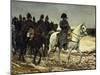 Napoleon on Campaign in France,1814-Jean-Louis Ernest Meissonier-Mounted Art Print