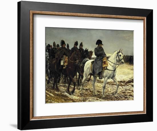 Napoleon on Campaign in France,1814-Jean-Louis Ernest Meissonier-Framed Art Print