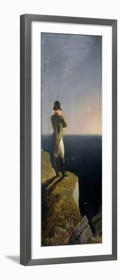 Napoleon on Elba Musing at St. Helena, C.1844 (Oil on Canvas)-Benjamin Robert Haydon-Framed Giclee Print