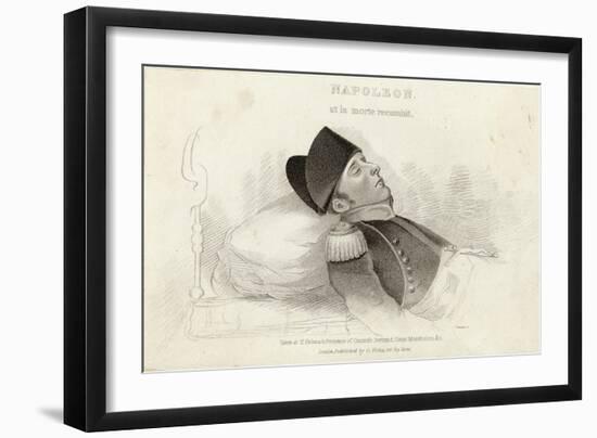 Napoleon on His Deathbed-null-Framed Art Print