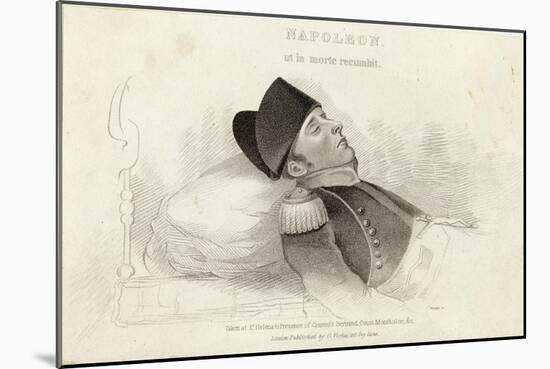 Napoleon on His Deathbed-null-Mounted Art Print
