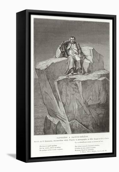 Napoleon on St Helena-Hippolyte Delaroche-Framed Premier Image Canvas