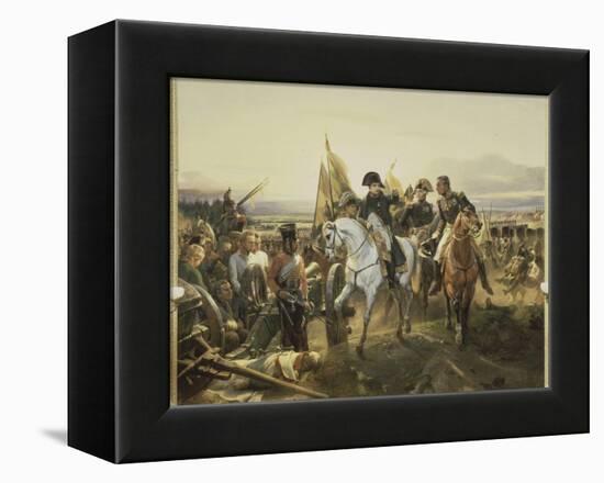 Napoleon on the Battlefield Friedland, June 14, 1807-Horace Vernet-Framed Premier Image Canvas