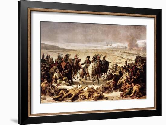 Napoleon on the Battlefield of Eylau, February 9, 1807-Charles Meynier-Framed Giclee Print