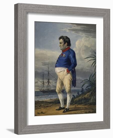 Napoleon on the Island of Saint Helena, Ca, 1820-Alexander Orlowski-Framed Giclee Print
