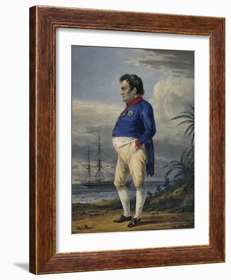 Napoleon on the Island of Saint Helena, Ca, 1820-Alexander Orlowski-Framed Giclee Print