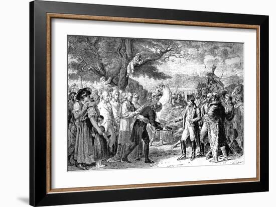 Napoleon Receives the Keys of Vienna, Schloss Schonbrunn, November 1805-null-Framed Giclee Print