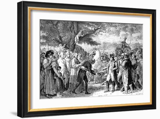 Napoleon Receives the Keys of Vienna, Schloss Schonbrunn, November 1805-null-Framed Giclee Print
