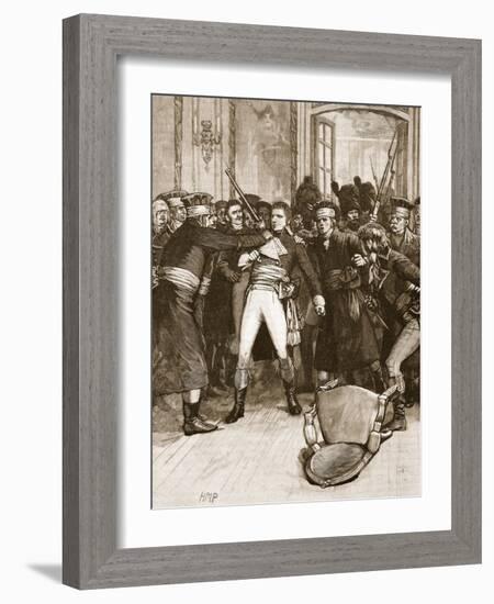 Napoleon's Coup De Main: Scene in the Hall of the Ancients-null-Framed Giclee Print