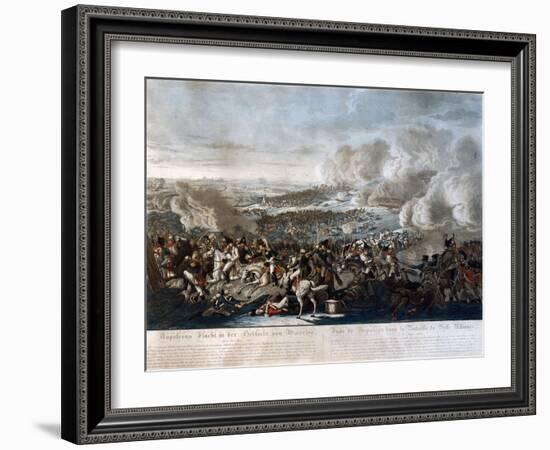 Napoleon's Flight from the Battle of Waterloo, 18th June 1815-German School-Framed Giclee Print