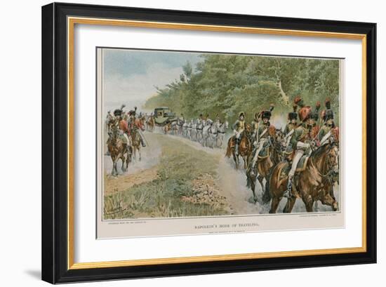 Napoleon's Mode of Travelling-Felicien Baron De Myrbach-rheinfeld-Framed Giclee Print