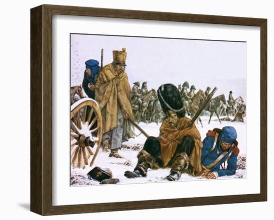 Napoleon's Retreat from Moscow-Richard Hook-Framed Giclee Print