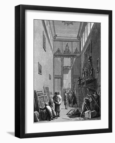 Napoleon's Soldiers Looting Dresden Art Treasures-null-Framed Art Print