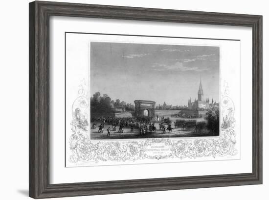 Napoleon's Triumphal Entry into Milan, Italy, C1805-H Bibby-Framed Giclee Print