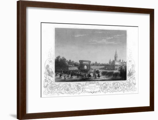 Napoleon's Triumphal Entry into Milan, Italy, C1805-H Bibby-Framed Giclee Print