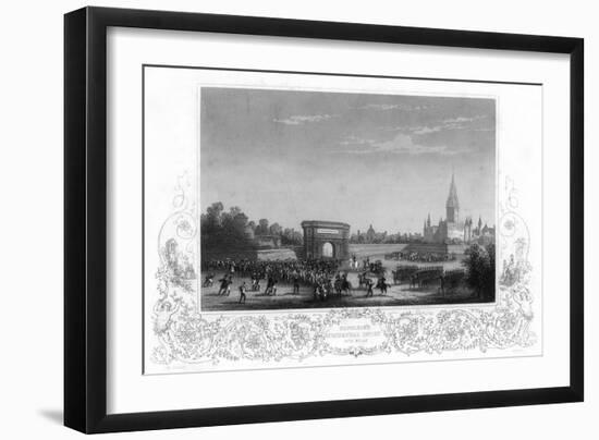 Napoleon's Triumphal Entry into Milan, Italy, C1805-H Bibby-Framed Giclee Print