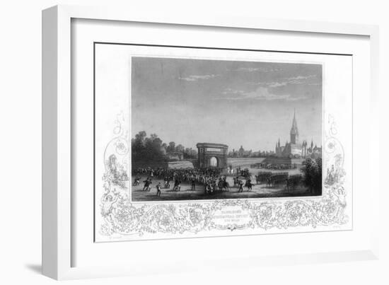 Napoleon's Triumphal Entry into Milan, Italy, C1805-H Bibby-Framed Giclee Print