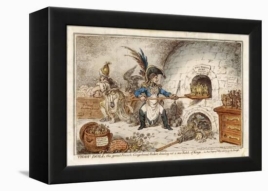 Napoleon the Gingerbread Baker Creating New Kings, a Comment-James Gillray-Framed Stretched Canvas