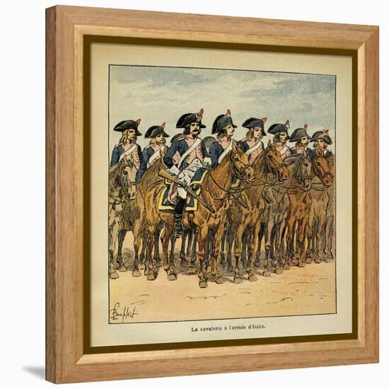 Napoleonic Wars, Cavalry of the Army of Italy-Louis Bombled-Framed Stretched Canvas