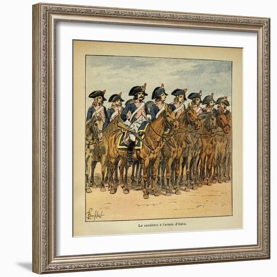 Napoleonic Wars, Cavalry of the Army of Italy-Louis Bombled-Framed Art Print