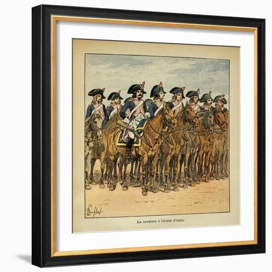 Napoleonic Wars, Cavalry of the Army of Italy-Louis Bombled-Framed Art Print