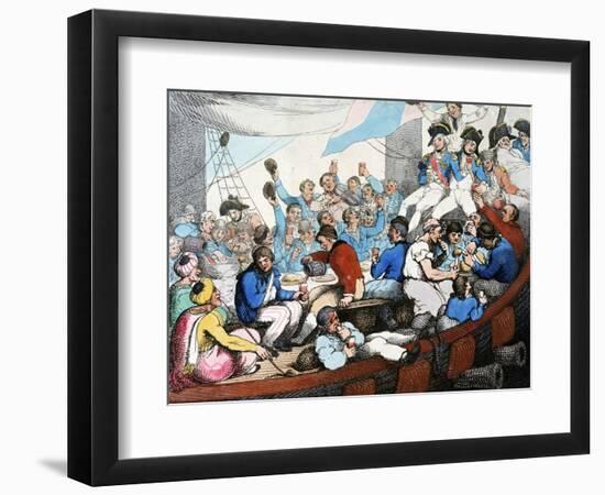 Napoleonic Wars, Egyptian Campaign (Expedition) (1798-1801): Admiral Horatio Nelson (1758-1805) Cel-Thomas Rowlandson-Framed Giclee Print