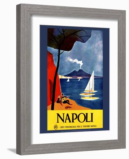 Napoli, c. 1950-null-Framed Art Print