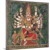 Narasimha Killing Hiranyakashipu, as Prahlada Watches-null-Mounted Giclee Print