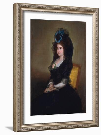 Narcisa Barañana de Goicoechea, 1815-6-Francisco de Goya-Framed Giclee Print