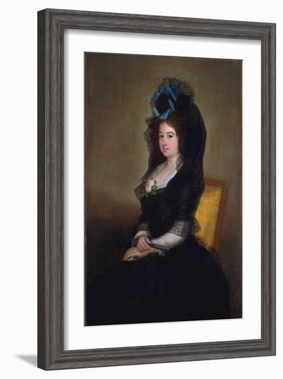 Narcisa Barañana de Goicoechea, 1815-6-Francisco de Goya-Framed Giclee Print