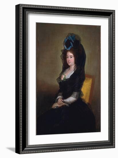 Narcisa Barañana de Goicoechea, 1815-6-Francisco de Goya-Framed Giclee Print