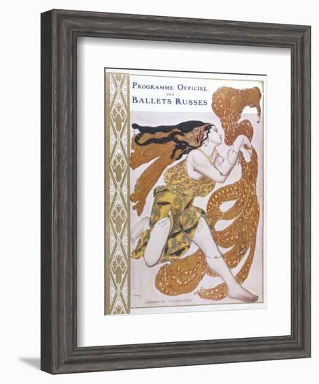 Narcisse Cover for the Offical Programme of Narcisse-Leon Bakst-Framed Photographic Print