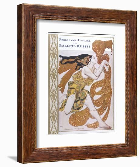 Narcisse Cover for the Offical Programme of Narcisse-Leon Bakst-Framed Photographic Print