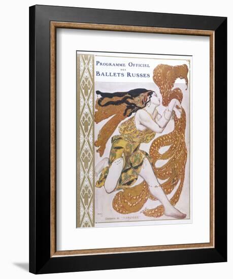 Narcisse Cover for the Offical Programme of Narcisse-Leon Bakst-Framed Photographic Print