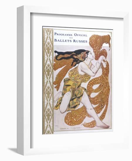 Narcisse Cover for the Offical Programme of Narcisse-Leon Bakst-Framed Photographic Print