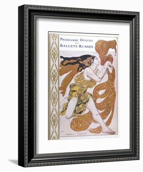 Narcisse Cover for the Offical Programme of Narcisse-Leon Bakst-Framed Photographic Print